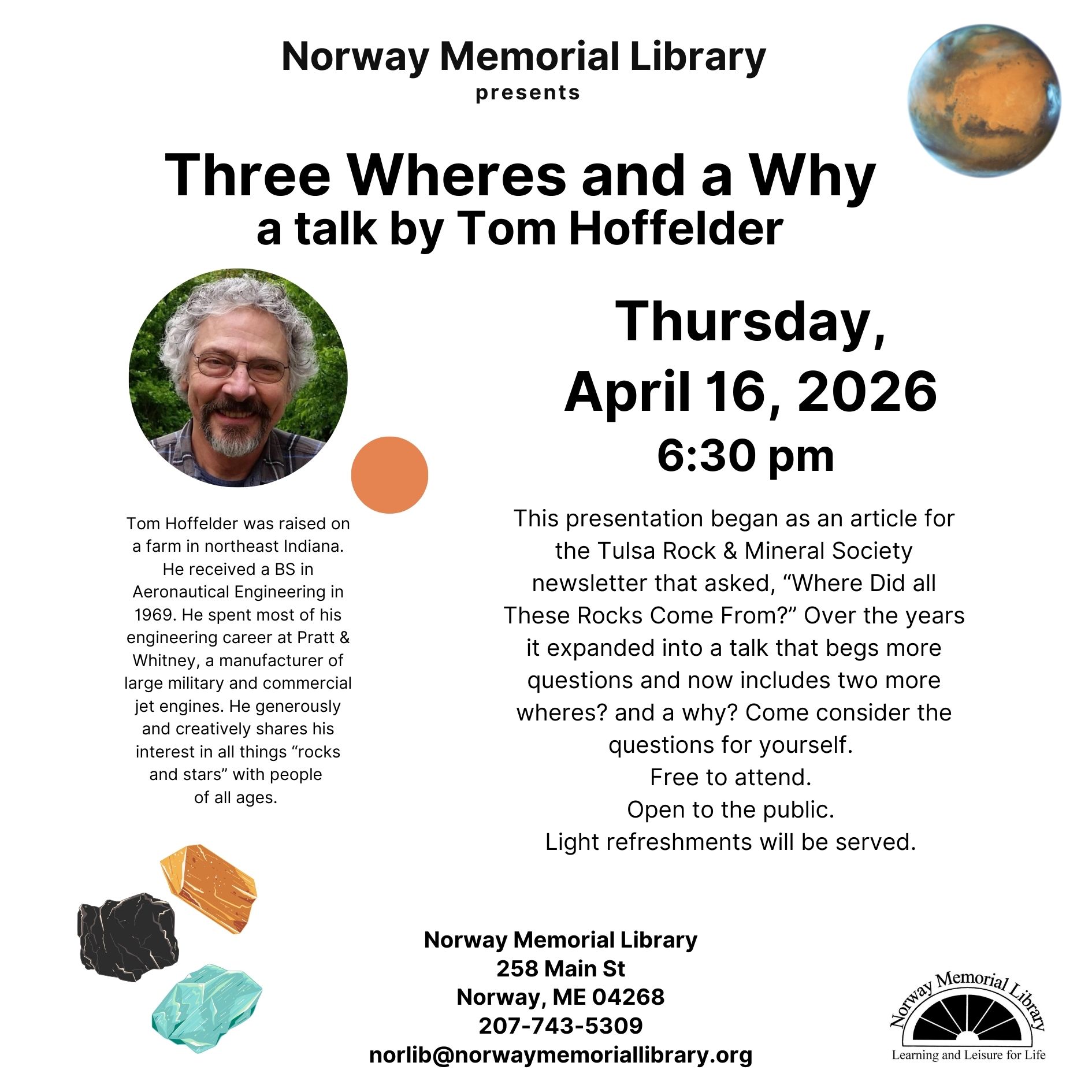 Three Wheres and a Why by Tom Hoffelder (Instagram Post) Clickable image with a white background and
